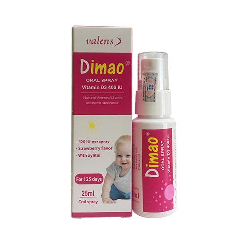 TPBVSK Dimao - Bổ sung Vitamin D3 400IU dạng xịt