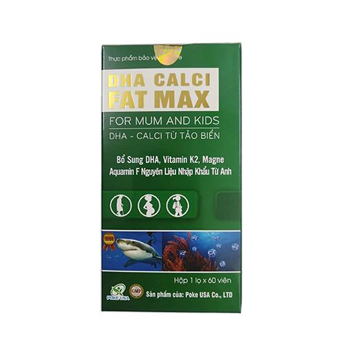 TPBVSK DHA Calci Fat Max - Calci từ tảo biển