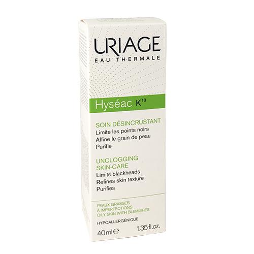 Uriage Hyséac K18 40 ml – Kem hỗ trợ ngăn ngừa mụn cám, mụn đầu đen