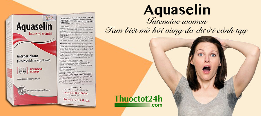 Aquaselin for women cho phụ nữ ra nhiều mồ hôi