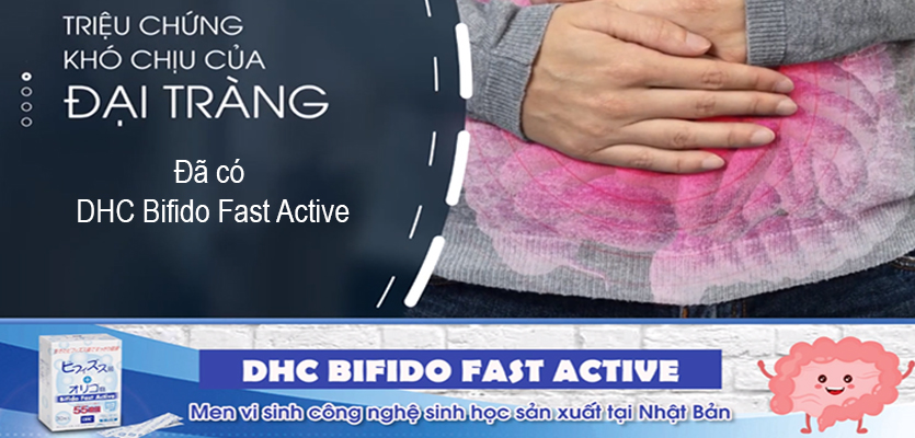 DHC Bifido Fast Active Banner bổ sung lợi khuẩn